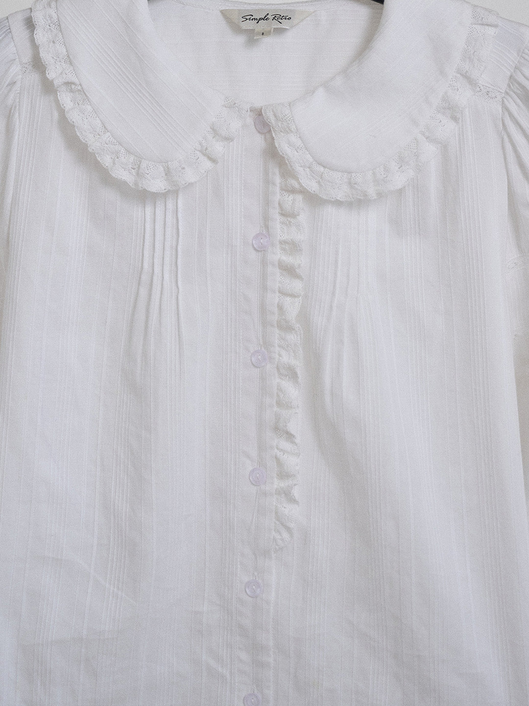 Maliyah Peter Pan Collar 100% Cotton Blouse