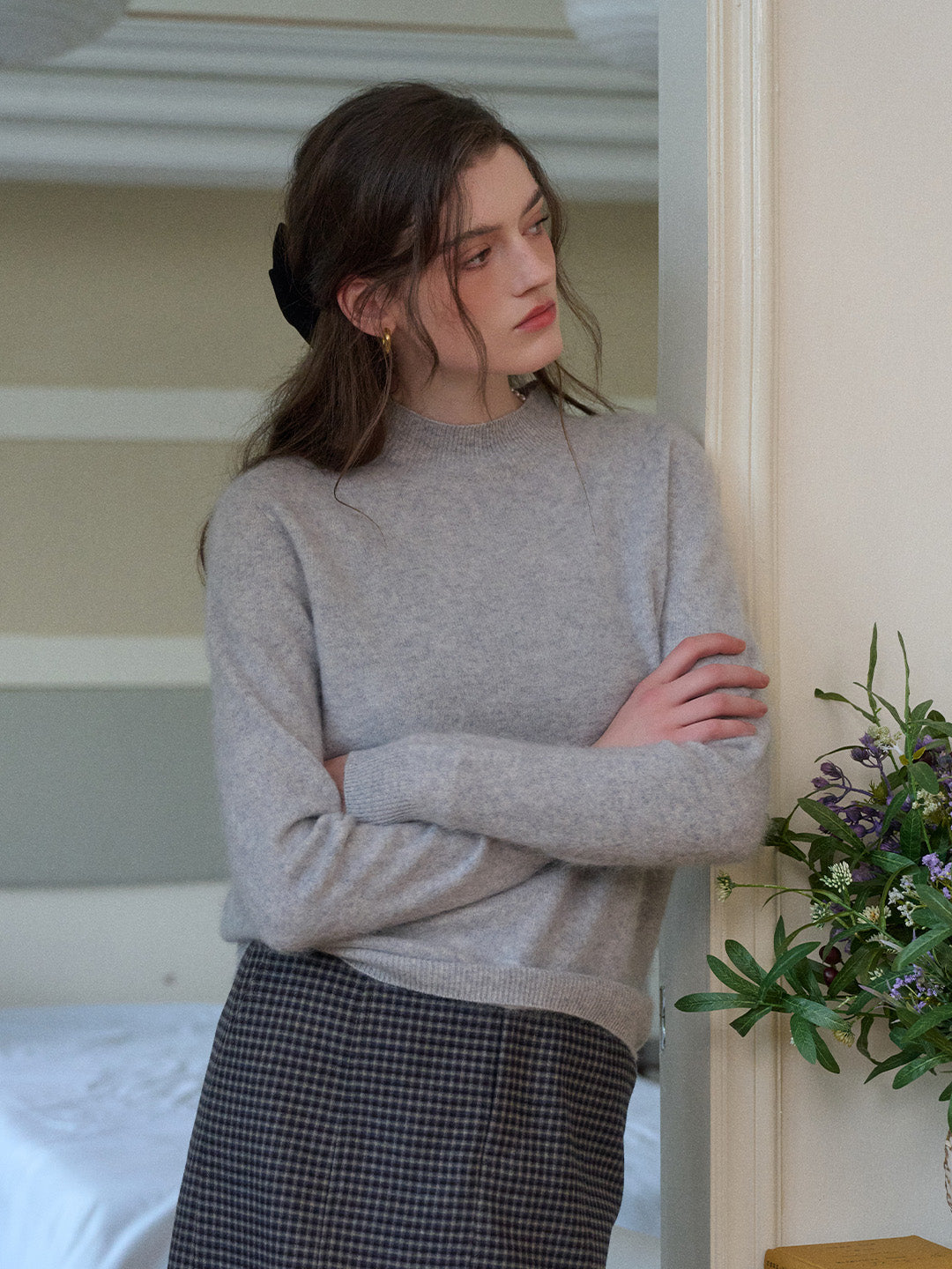 Izabella Round Neck Wool Sweater