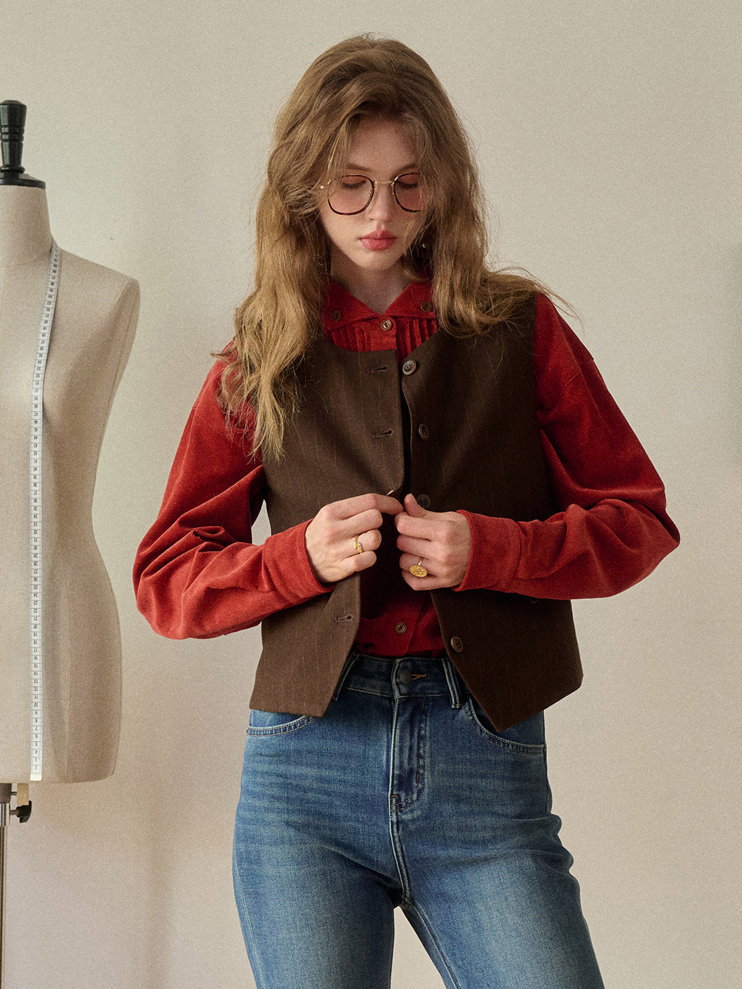 Dallas Round Neck Wool Vest