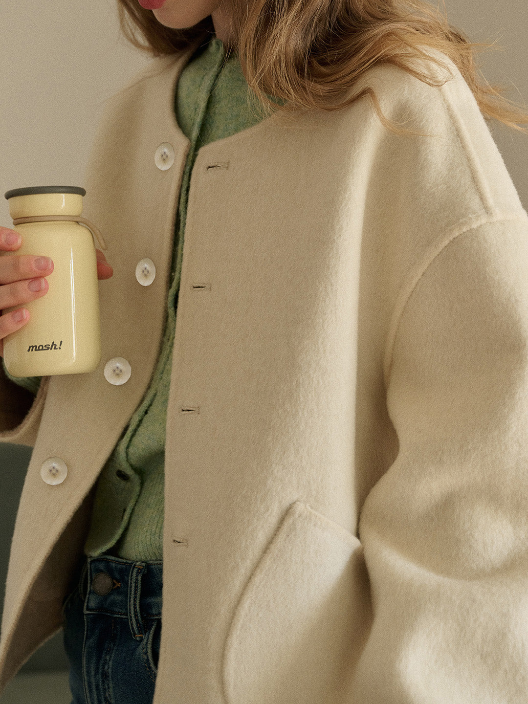 Savanna Round Neck 100% Wool Jacket