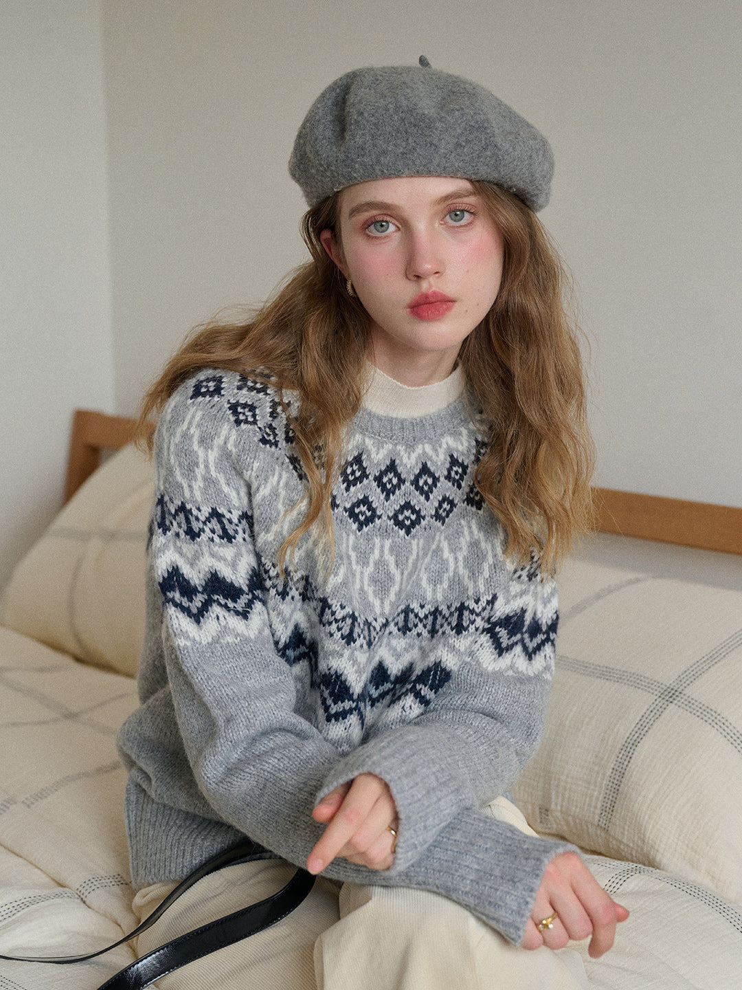 Estella Round Neck Fair Isle Sweater