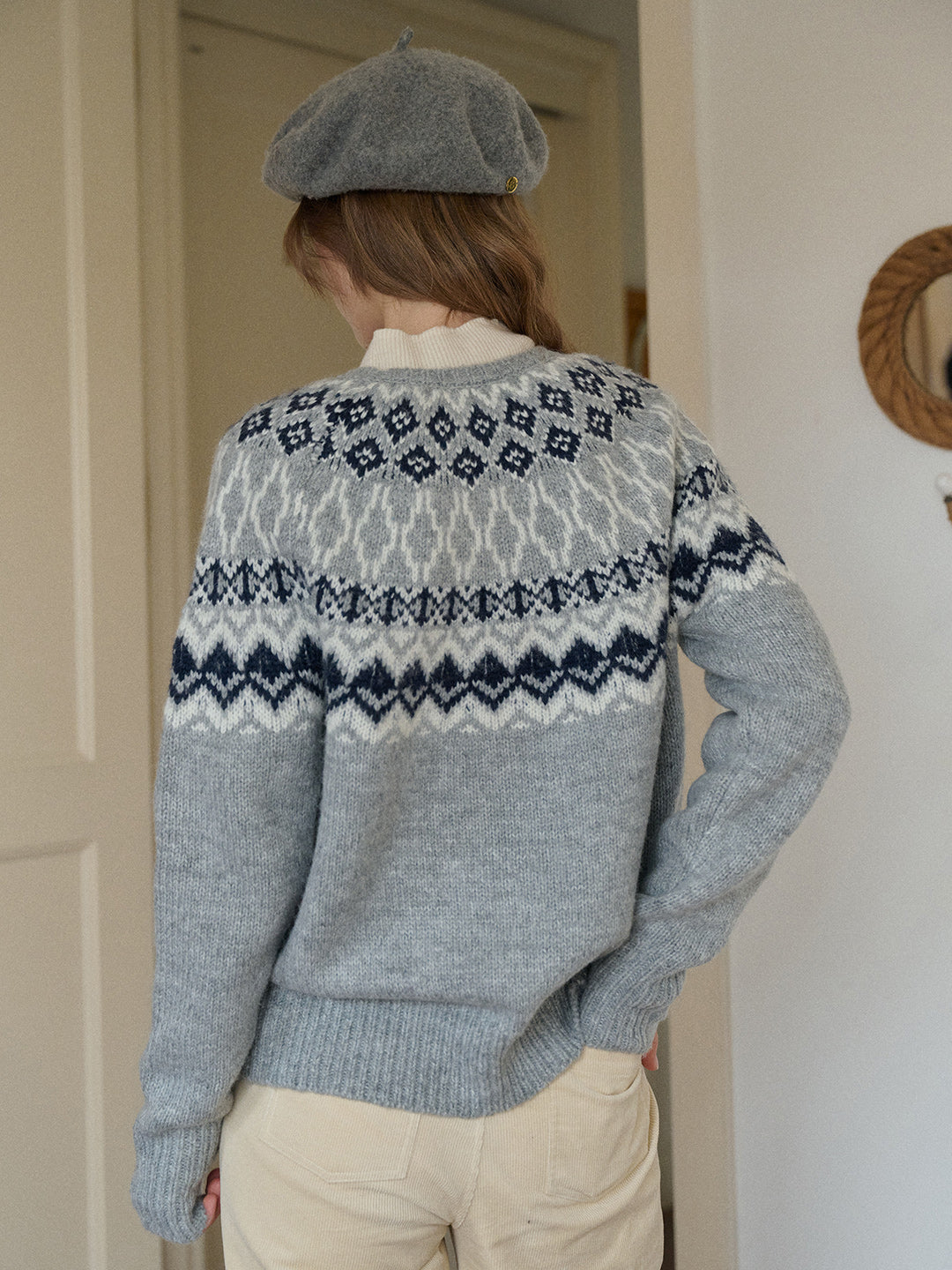 Estella Round Neck Fair Isle Sweater