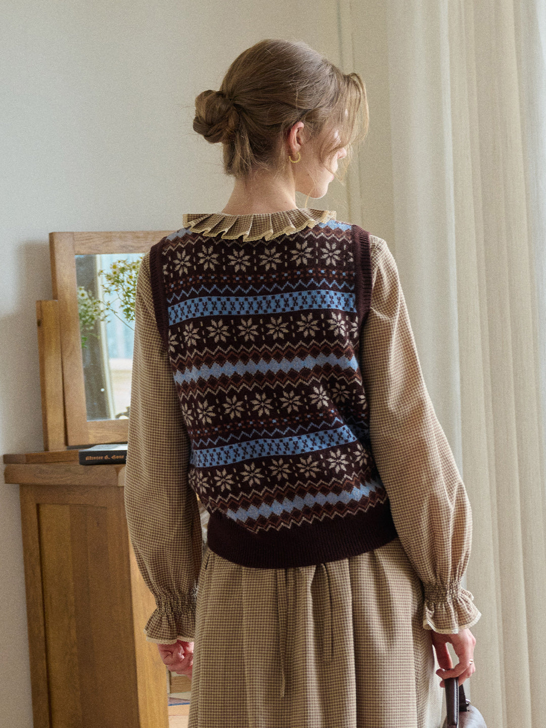 Iyla Round Neck Fair Isle Vest