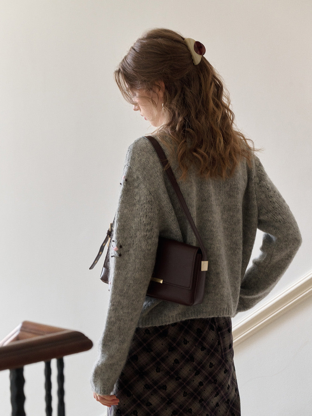 Siena Round Neck Hollow Embroidery Cardigan