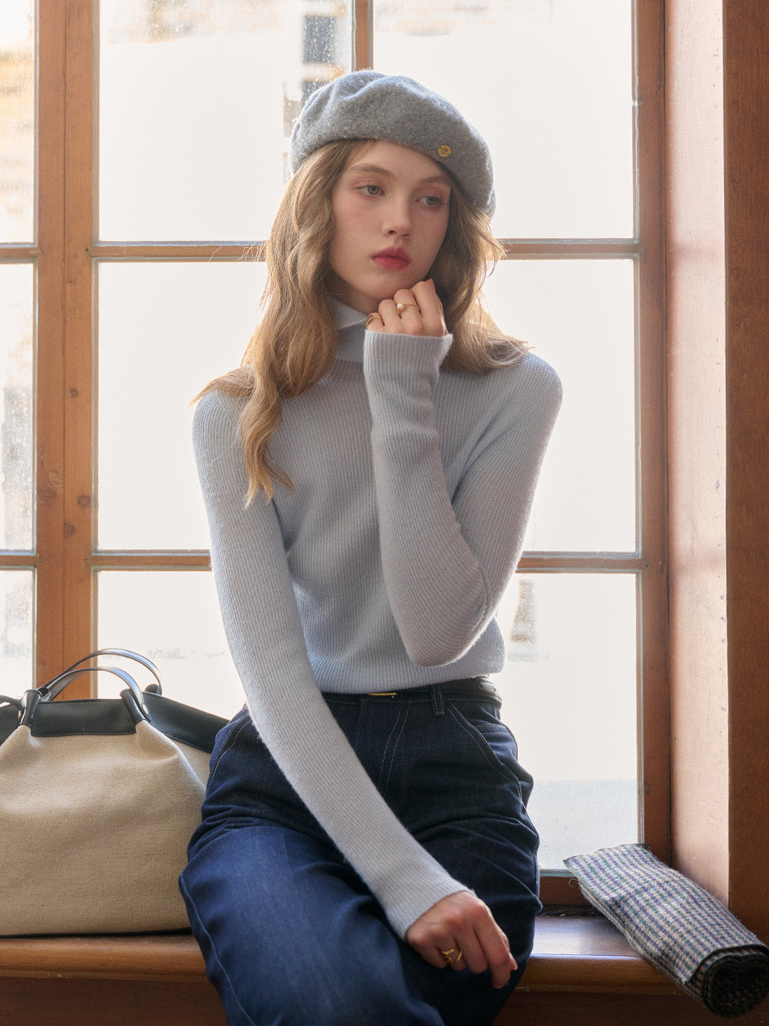 Erin Turtleneck 100% Wool Sweater