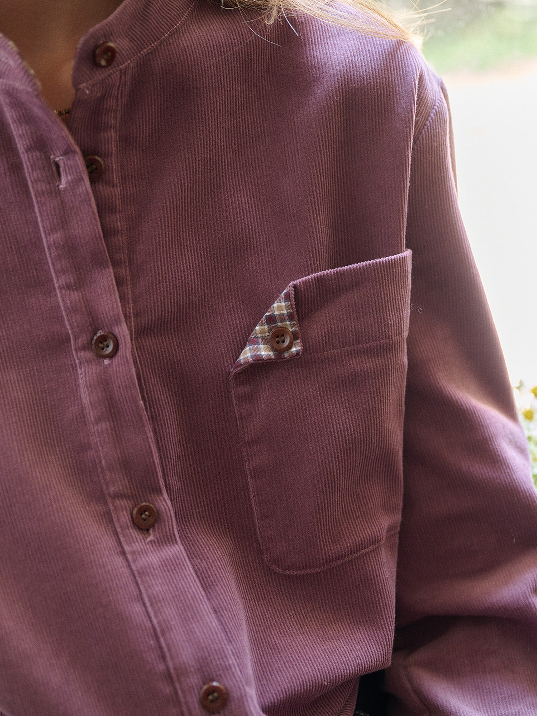 Davina Notch Lapel 100% Cotton Shirt