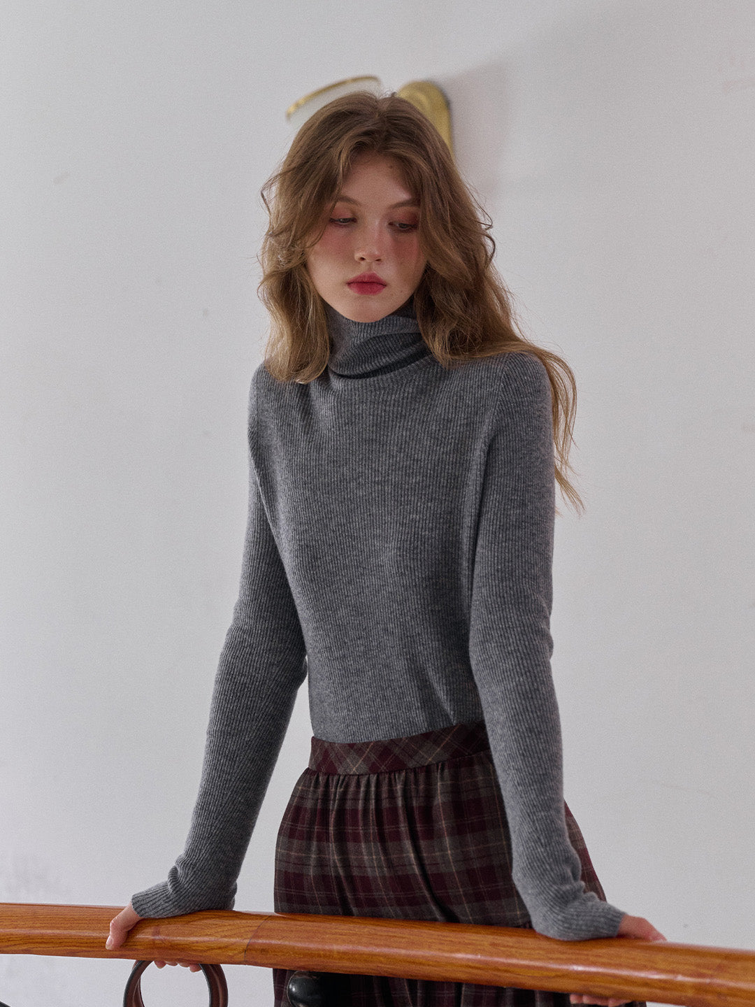 Erin Turtleneck 100% Wool Sweater