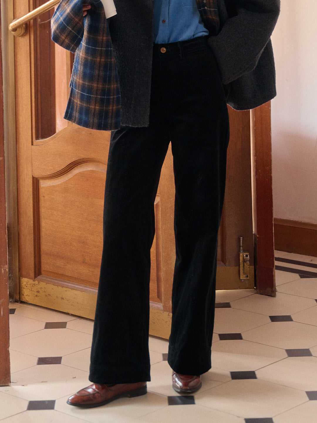 Isabela Straight Cotton Trousers