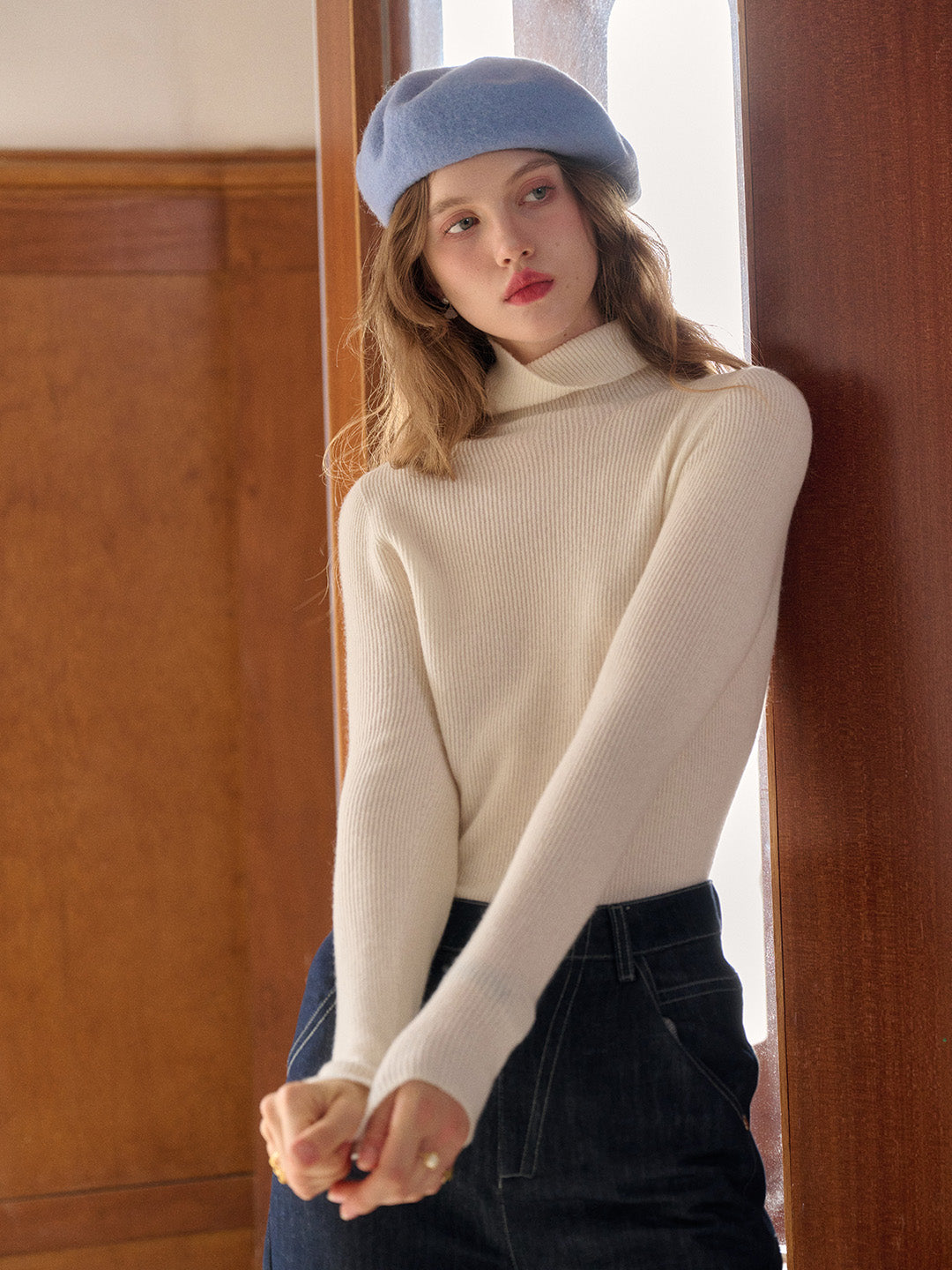 Erin Turtleneck 100% Wool Sweater