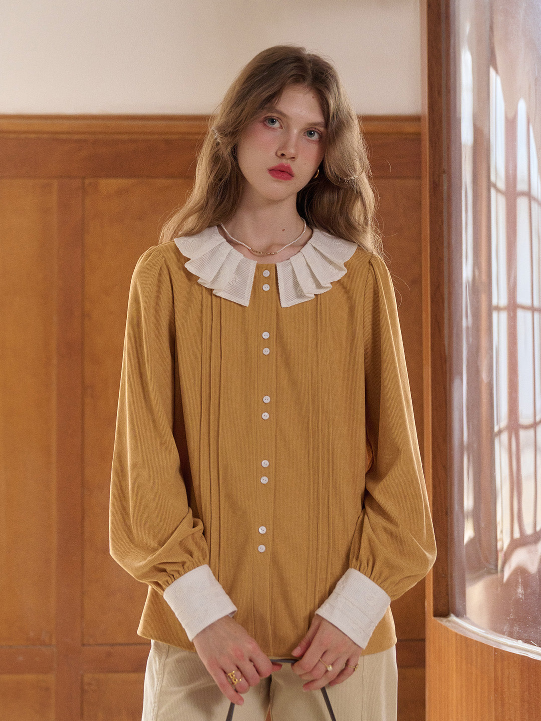 Braelynn Peter Pan Collar Blouse