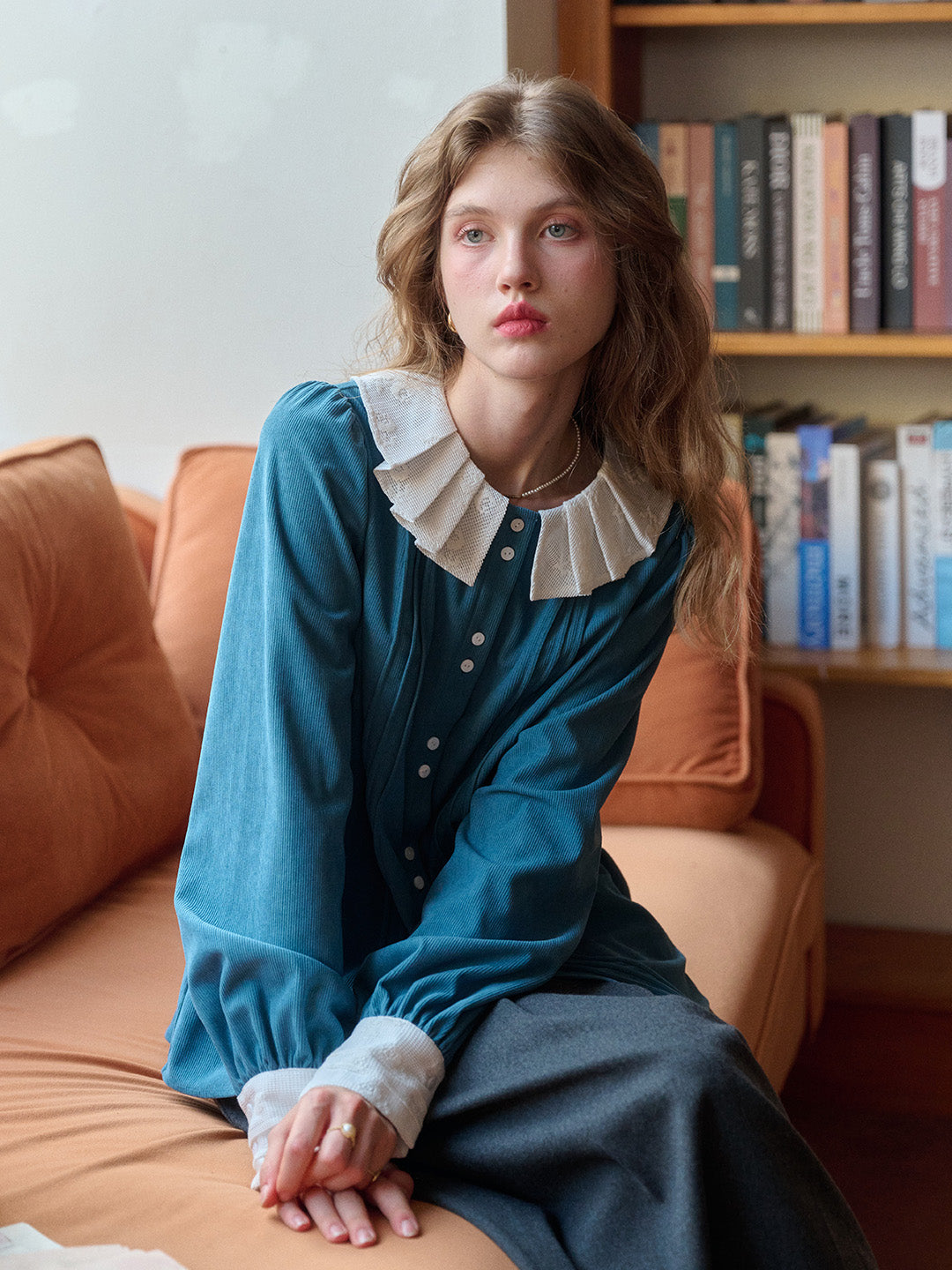 Braelynn Peter Pan Collar Blouse