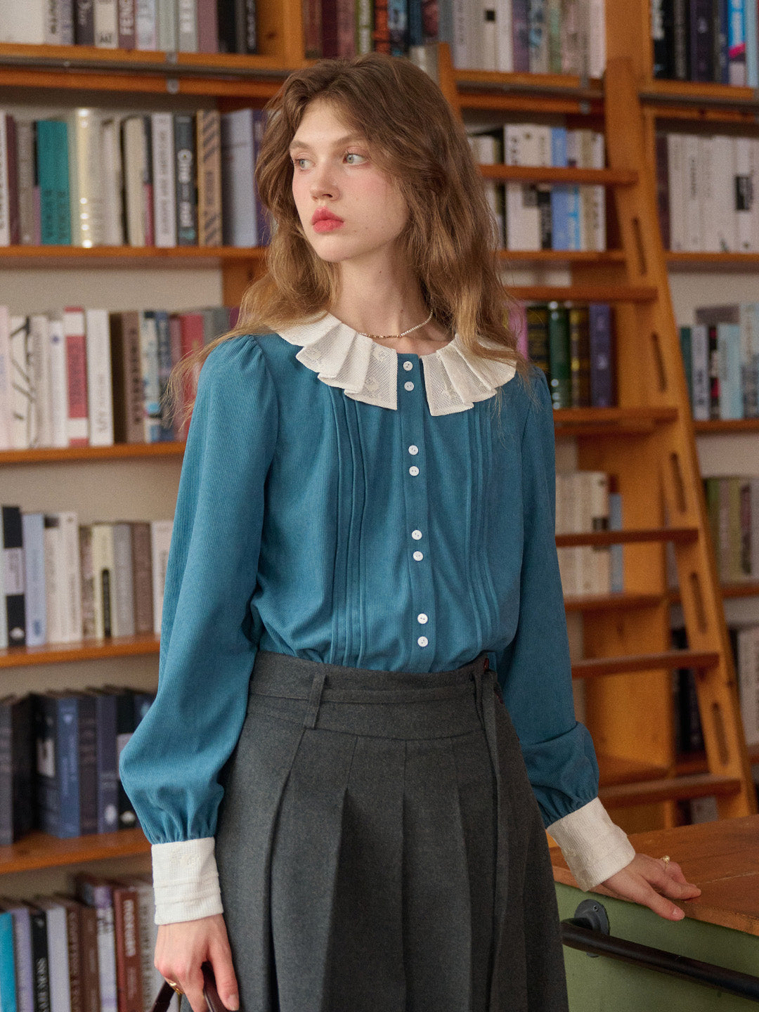 Braelynn Peter Pan Collar Blouse