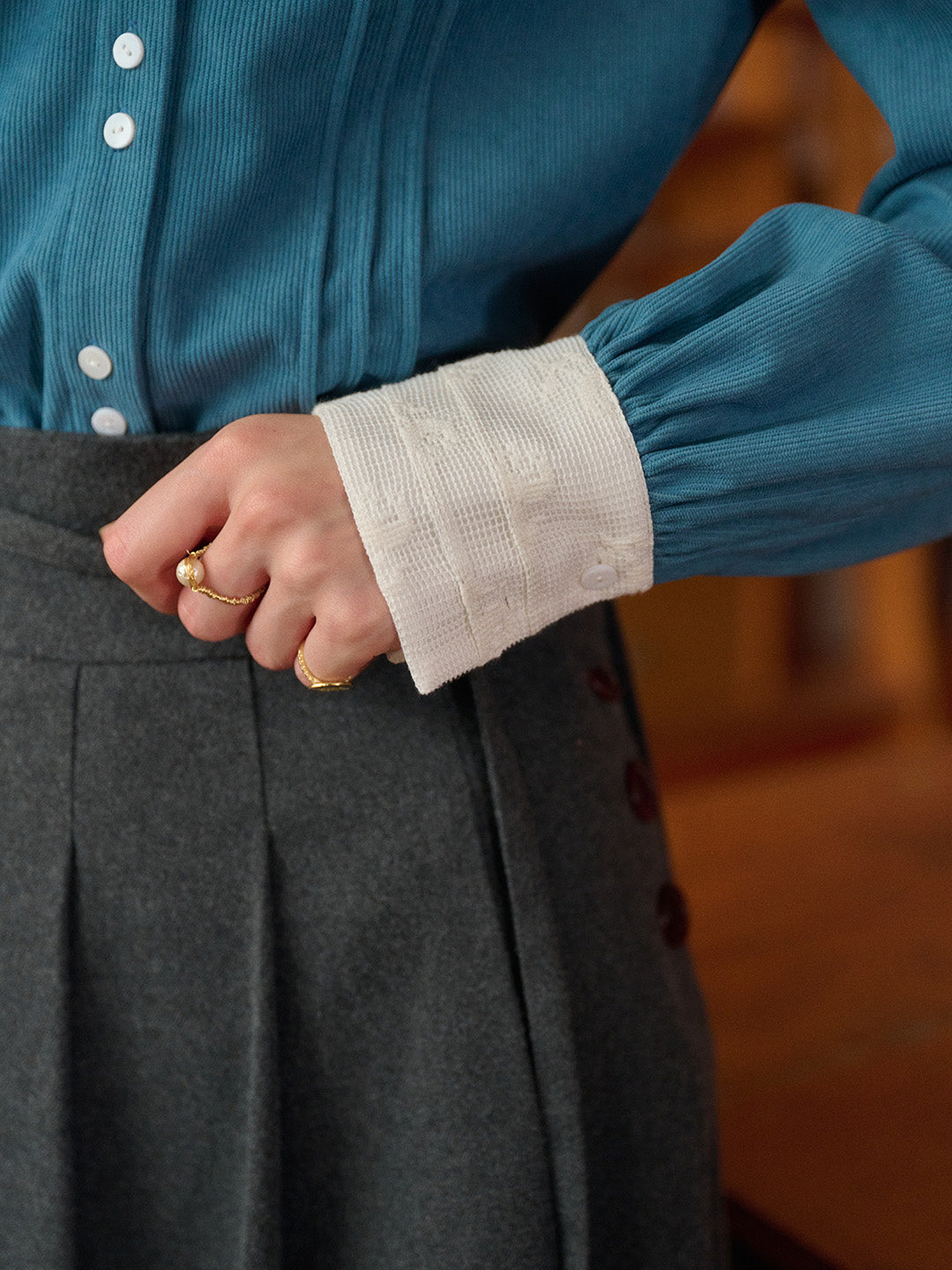 Braelynn Peter Pan Collar Blouse
