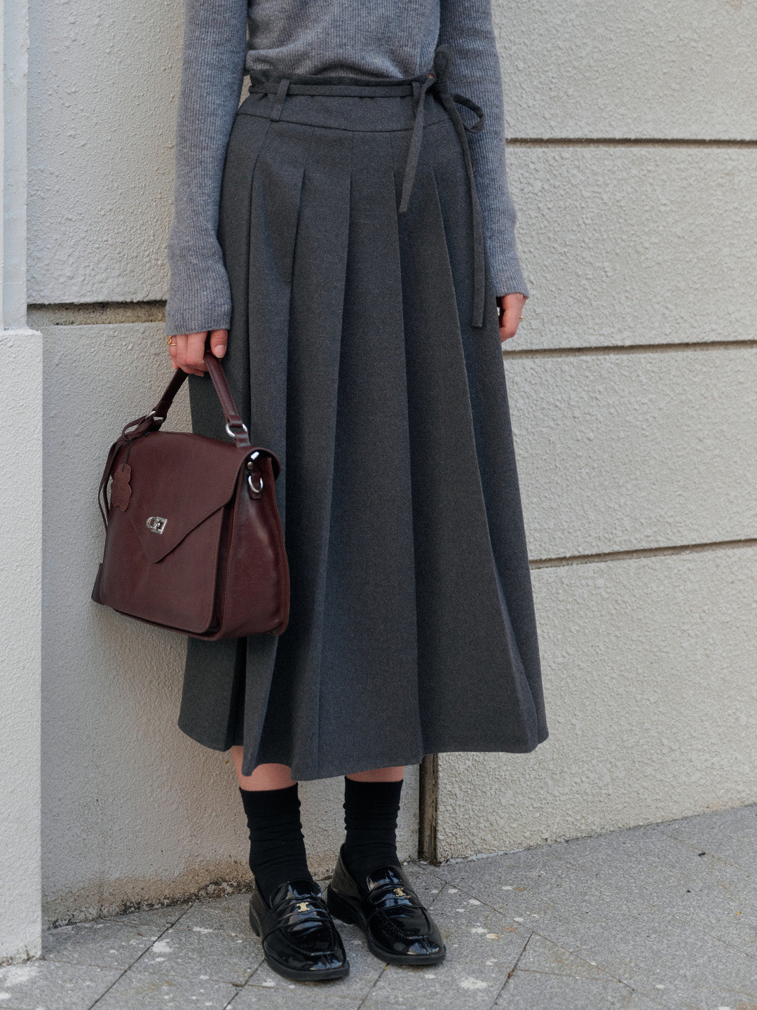 Jazmin A-Line Pleated Skirt