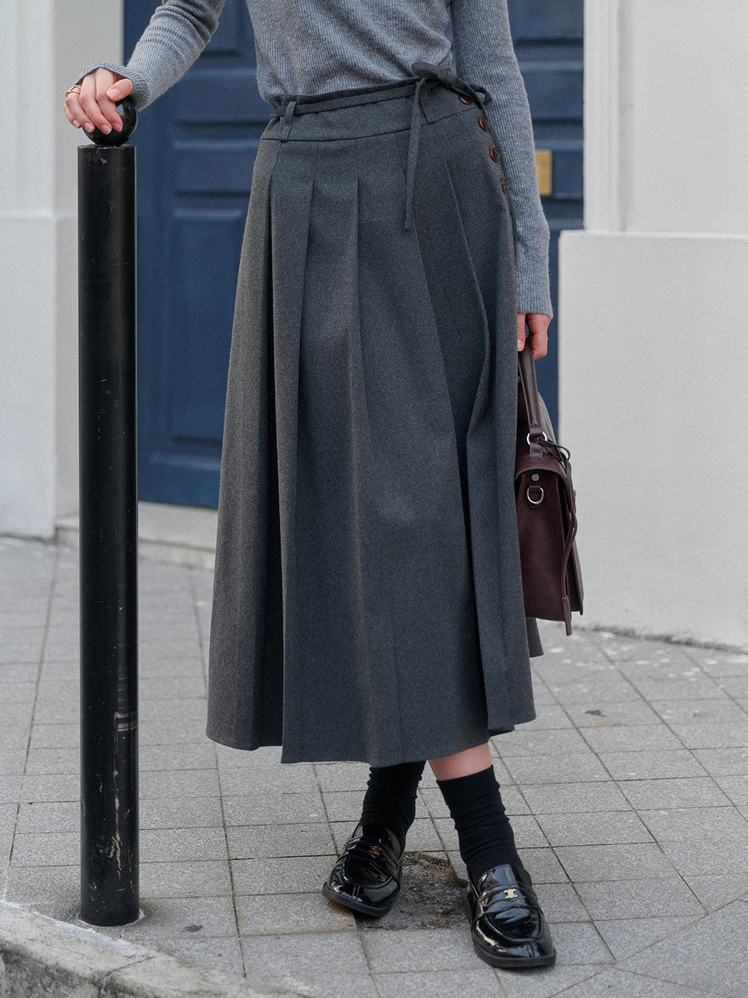 Jazmin A-Line Pleated Skirt