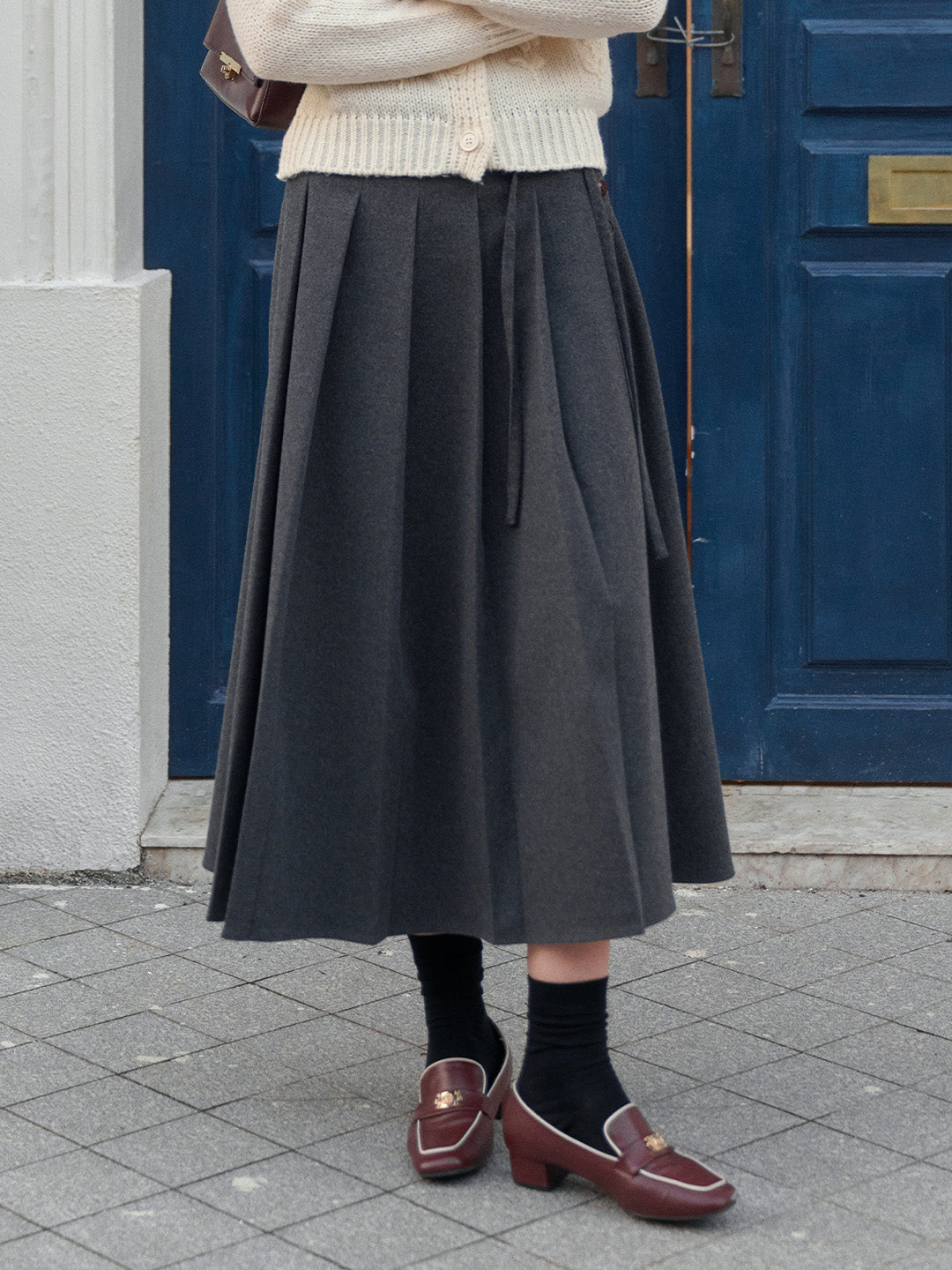 Jazmin A-Line Pleated Skirt