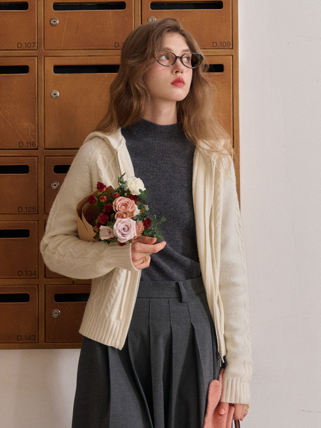 Halle Ribbed Hooded Cardigan