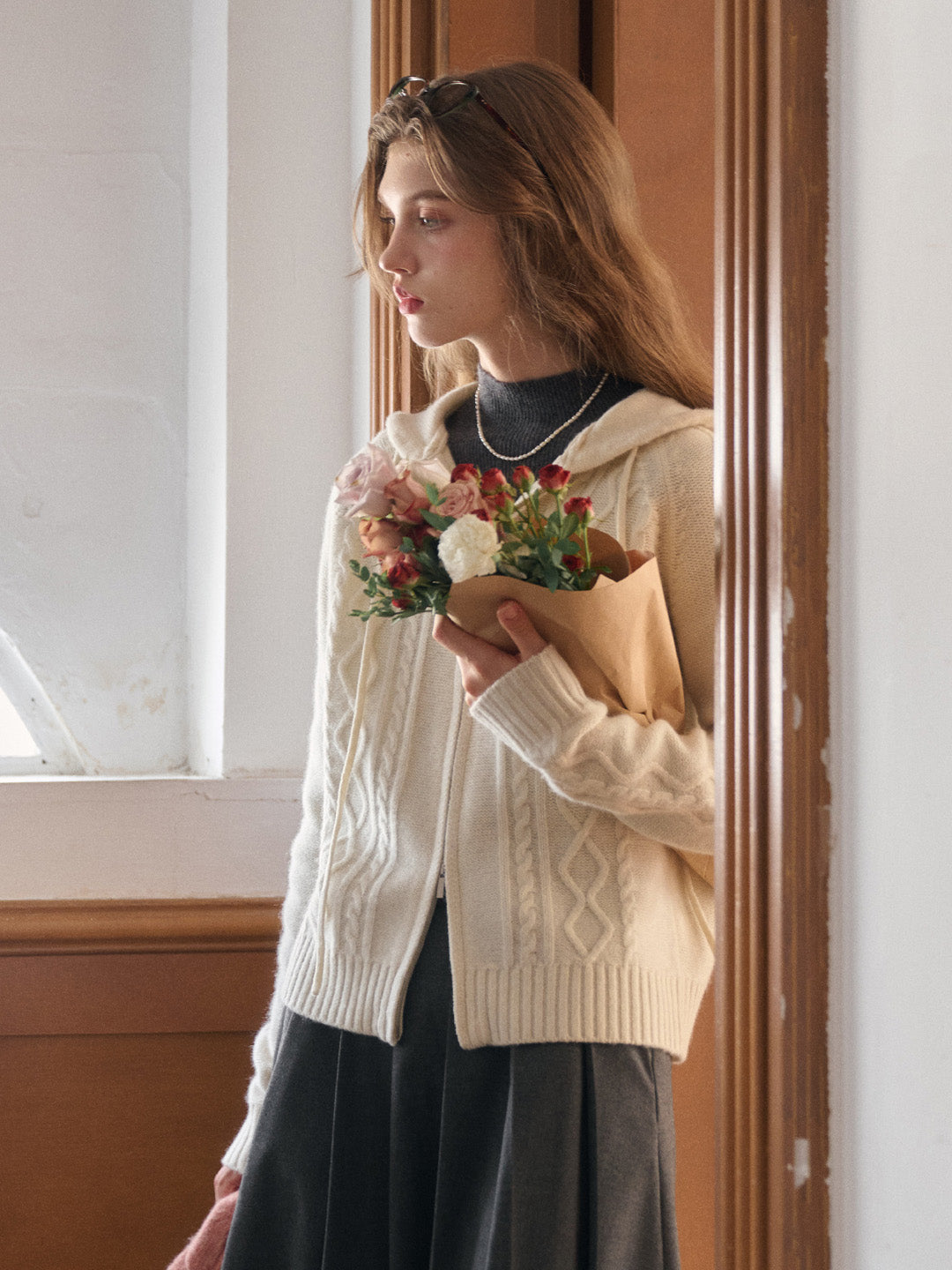 Halle Ribbed Hooded Cardigan