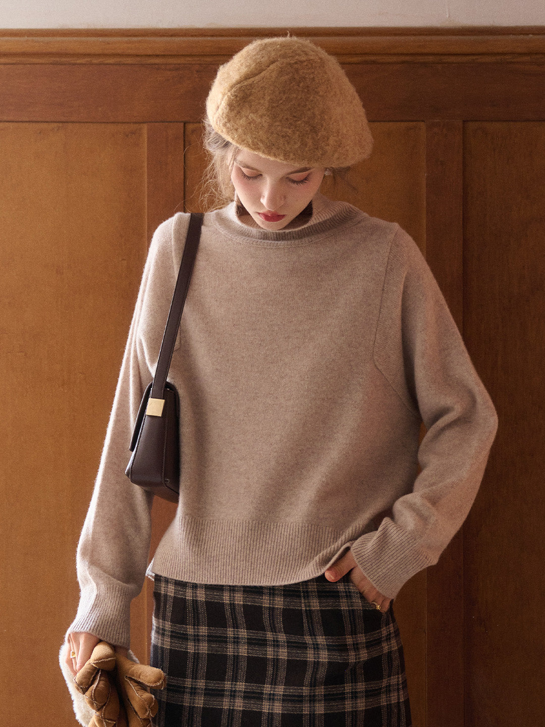 Fallon Turtleneck 100% Wool Sweater