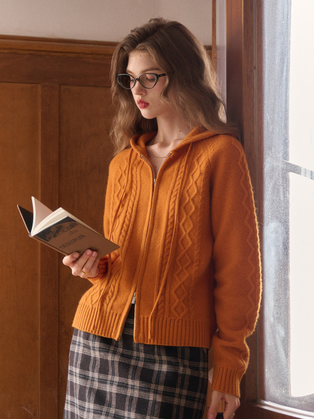 Halle Ribbed Hooded Cardigan