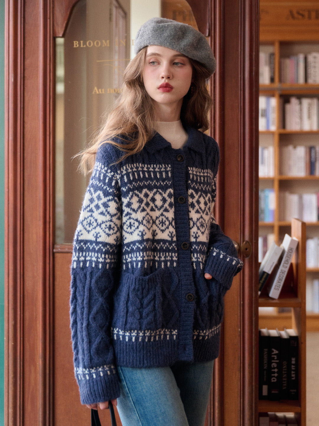 Vienna Fair Isle Cashmere Cardigan
