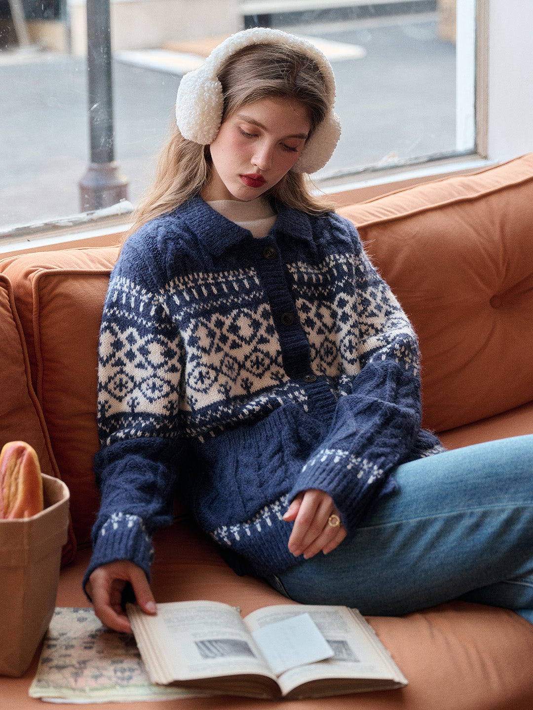 Vienna Fair Isle Cashmere Cardigan