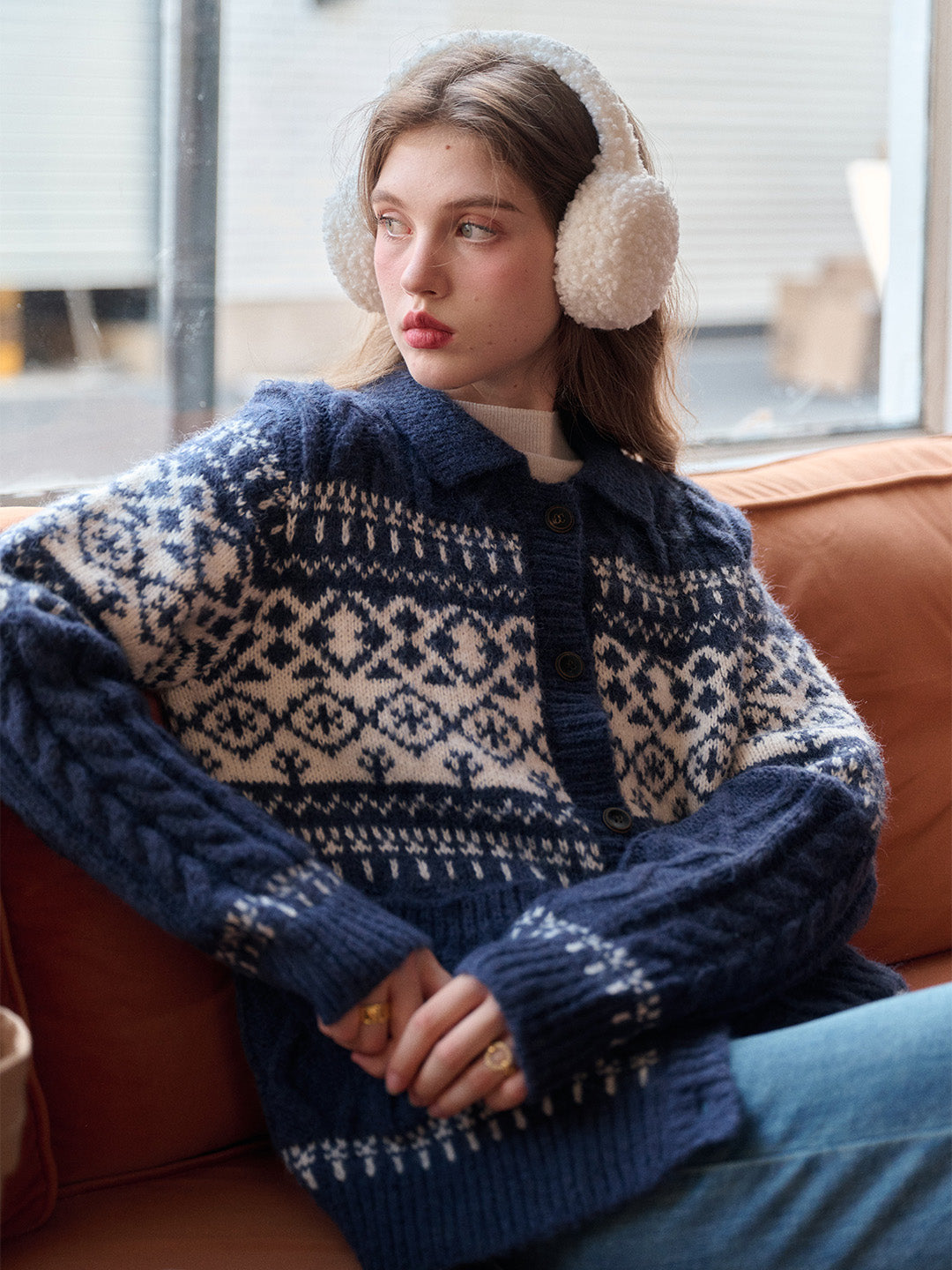 Vienna Fair Isle Cashmere Cardigan