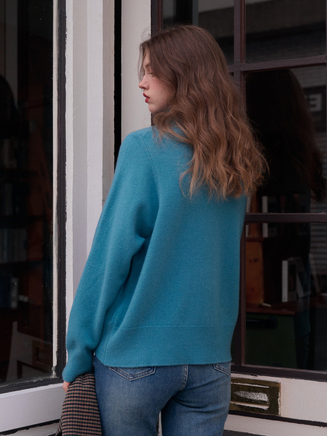 Fallon Turtleneck 100% Wool Sweater