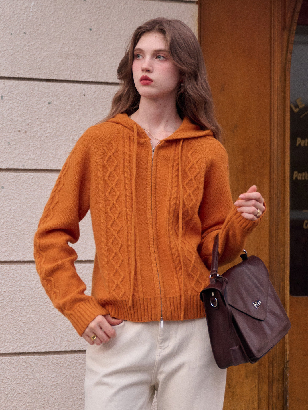 Halle Ribbed Hooded Cardigan
