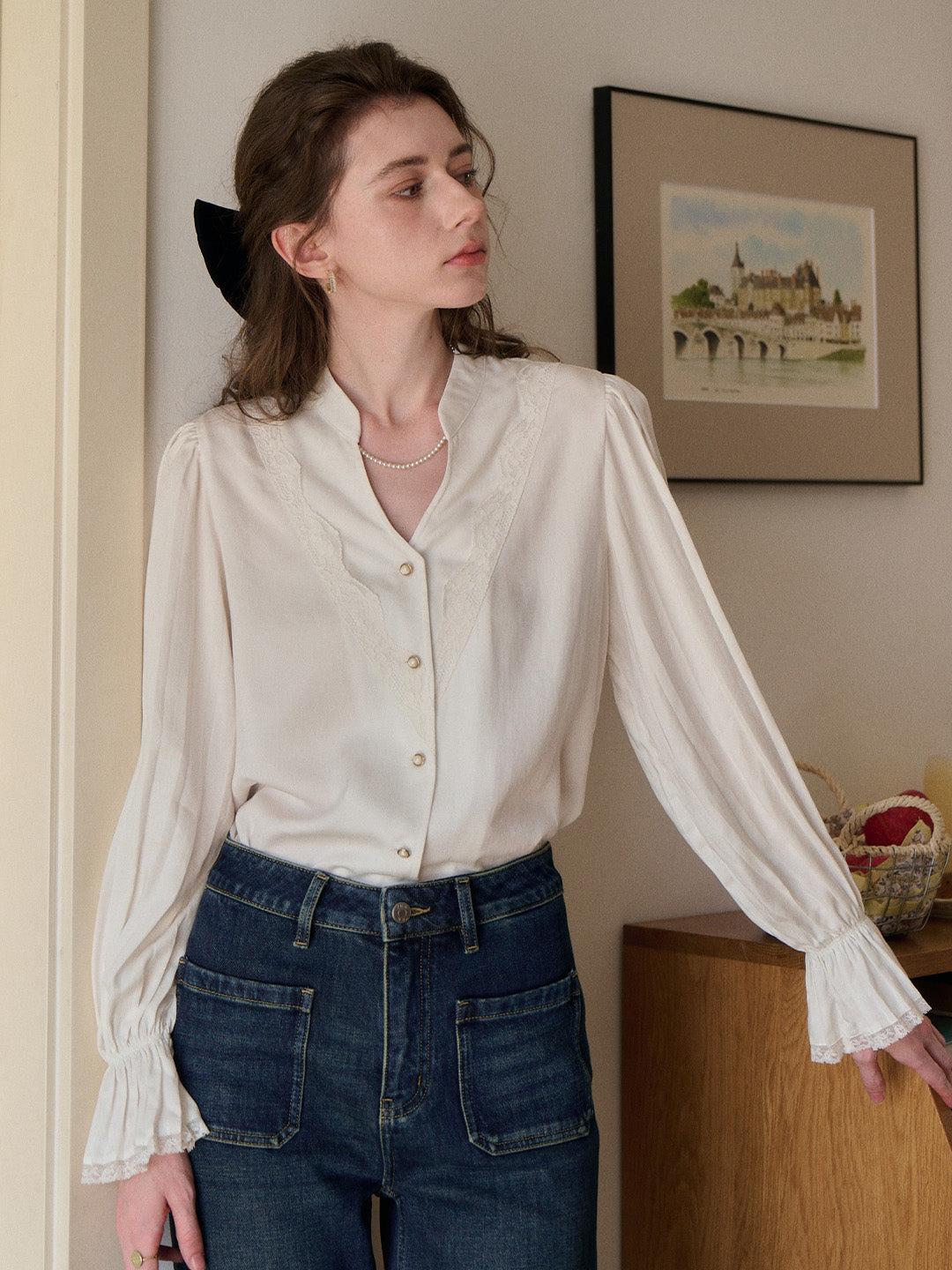 Sariyah V-Neck 100% Lyocell Blouse