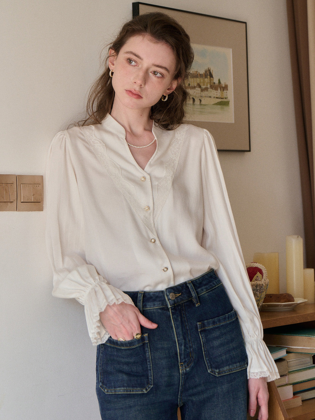 Sariyah V-Neck 100% Lyocell Blouse