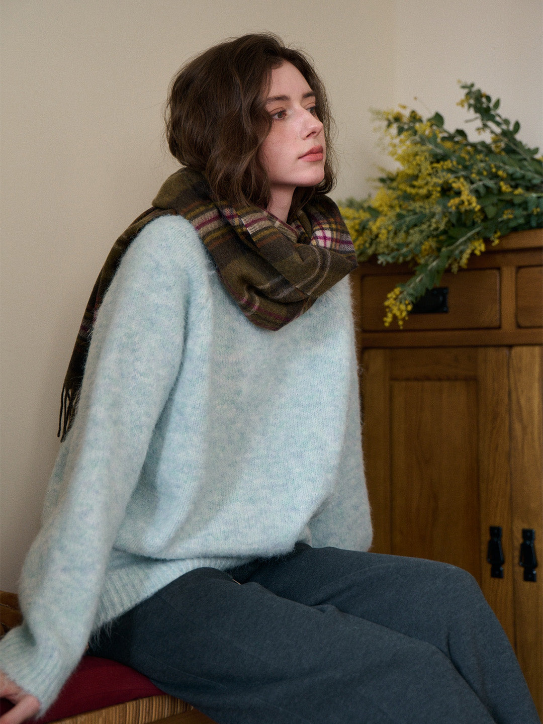 Paulina Round Neck Wool Sweater