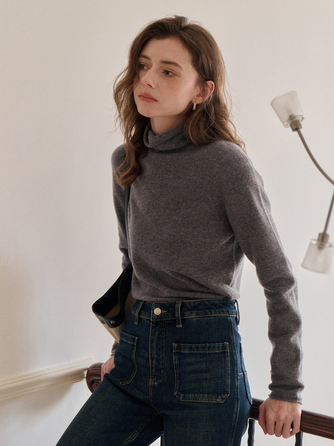 Marilyn Turtleneck Wool Cashmere Sweater