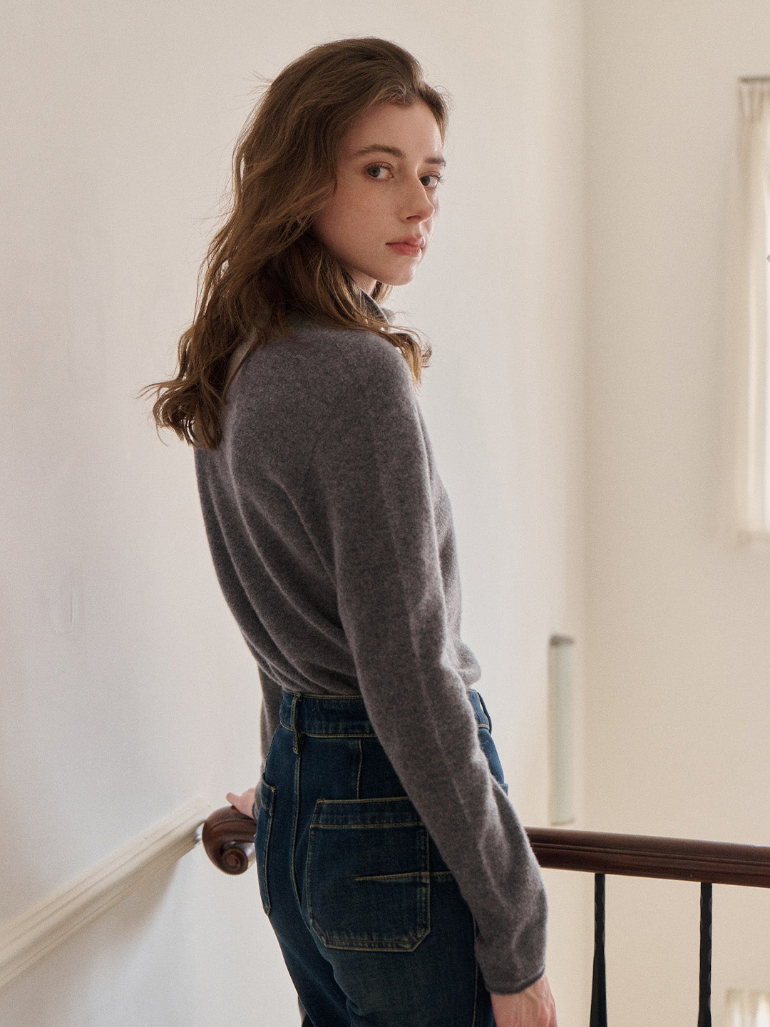 Marilyn Turtleneck Wool Cashmere Sweater