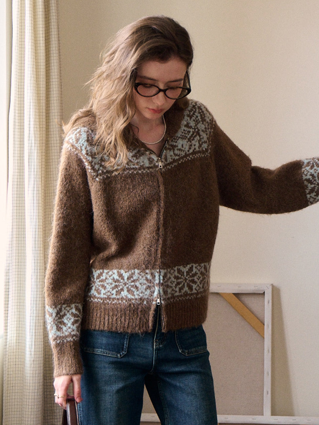 Novalee V-Neck Wool Cardigan