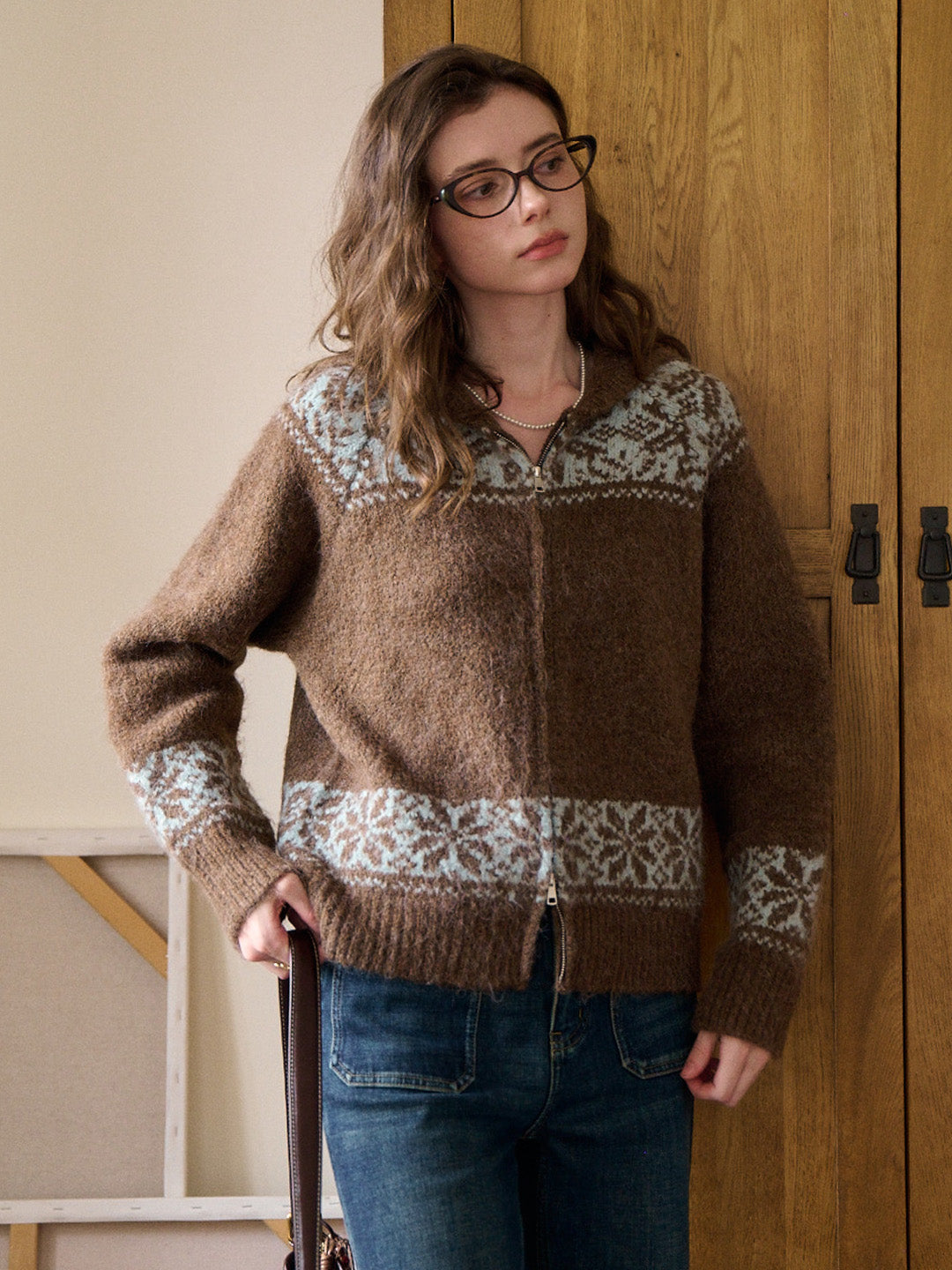 Novalee V-Neck Wool Cardigan