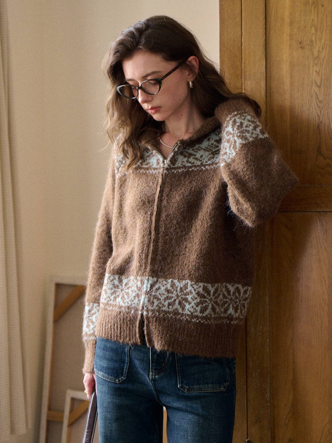 Novalee V-Neck Wool Cardigan