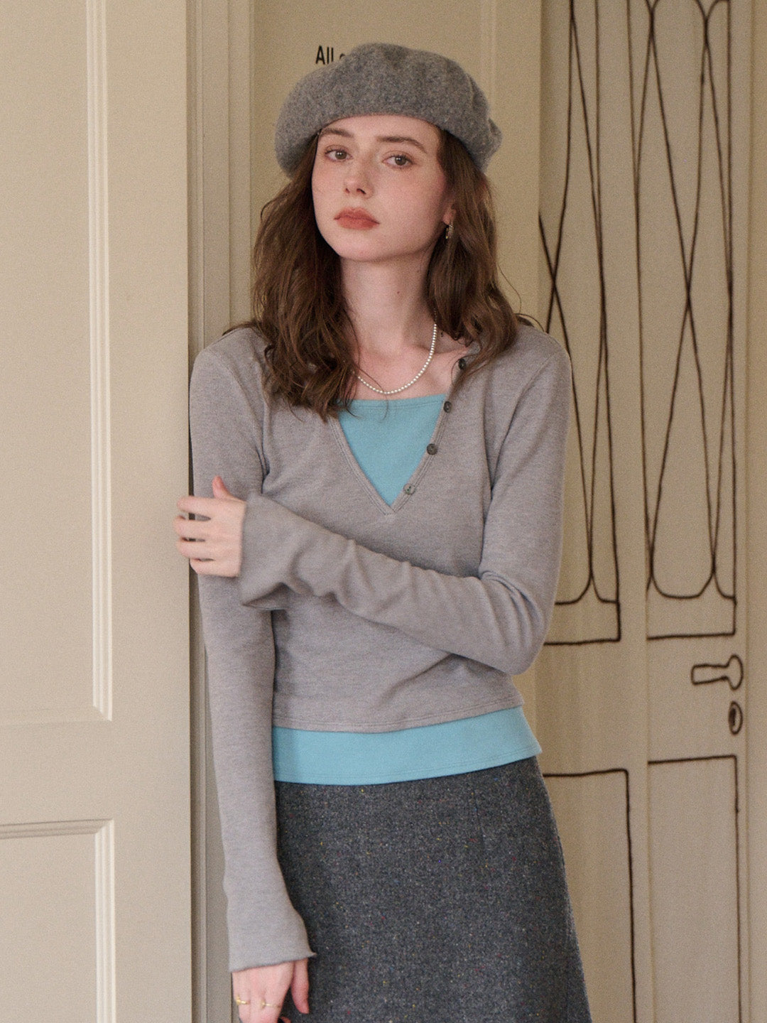 Zaniyah V-Neck Knit Top