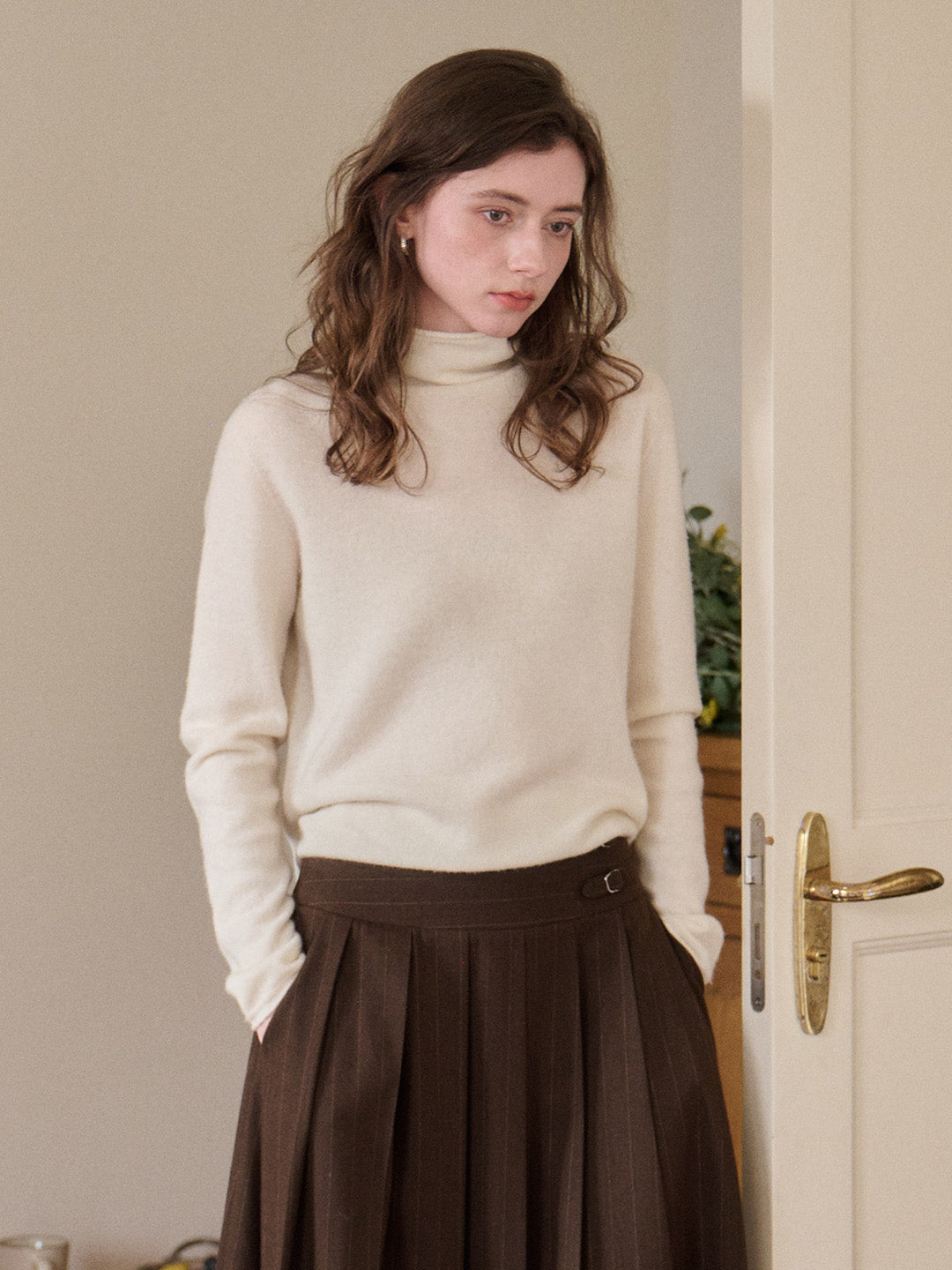 Marilyn Turtleneck Wool Cashmere Sweater