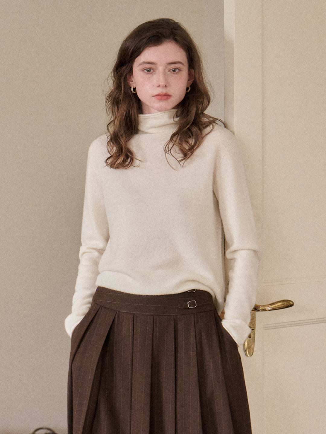 Marilyn Turtleneck Wool Cashmere Sweater