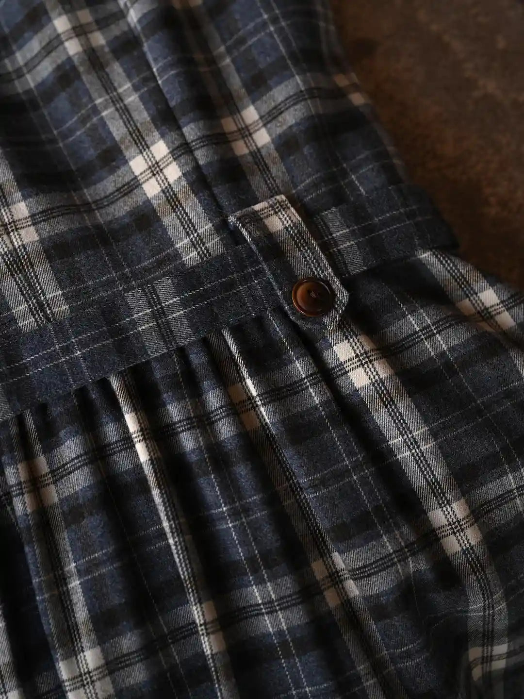 Azaria V-Neck Plaid Dress