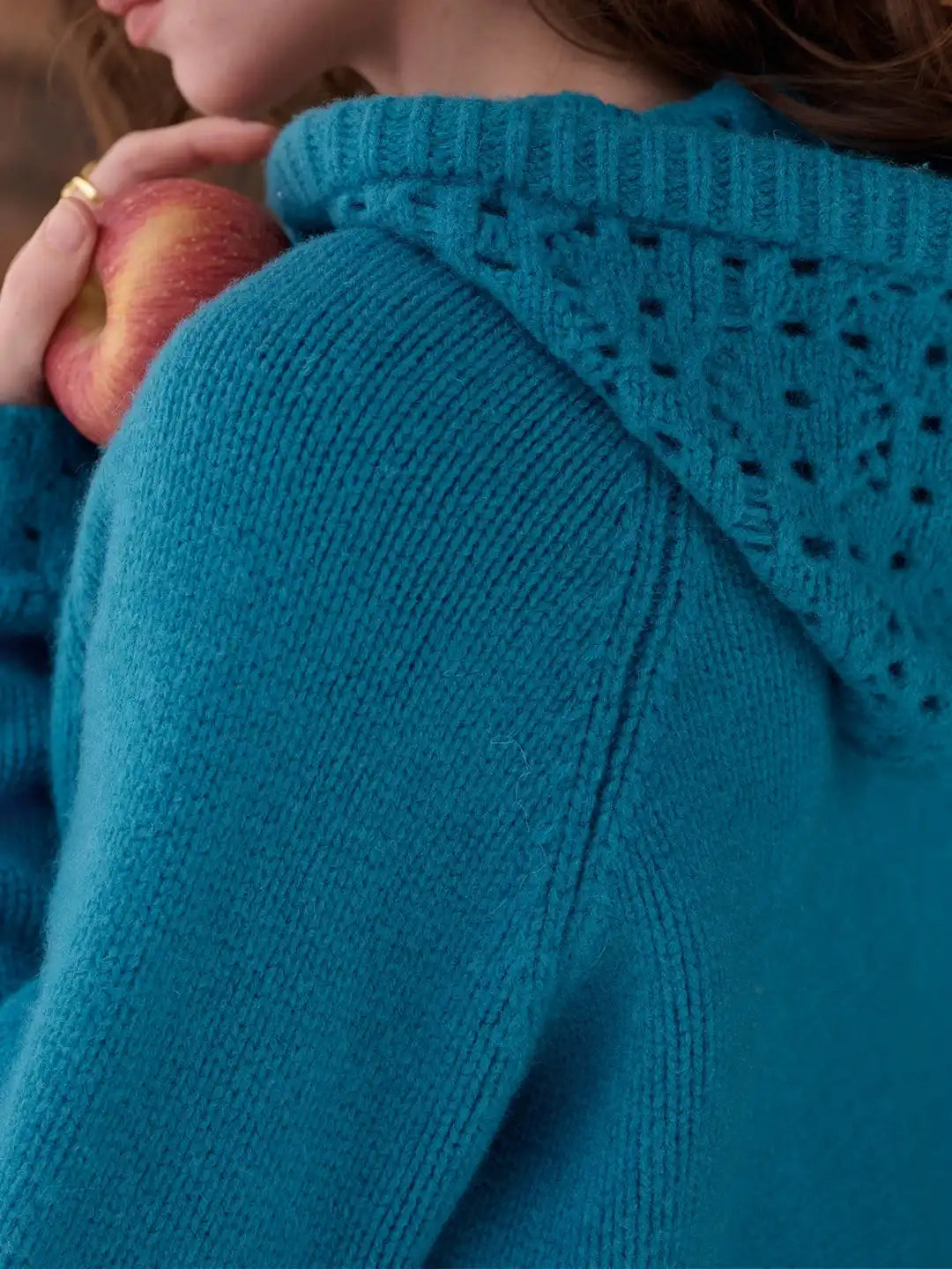 Kori 100% Wool Hoodie Cardigan