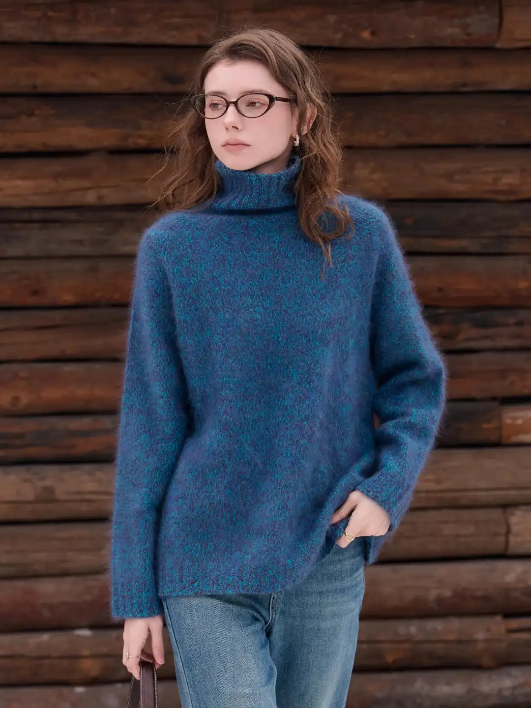 Zayla Turtleneck 100% Wool Sweater