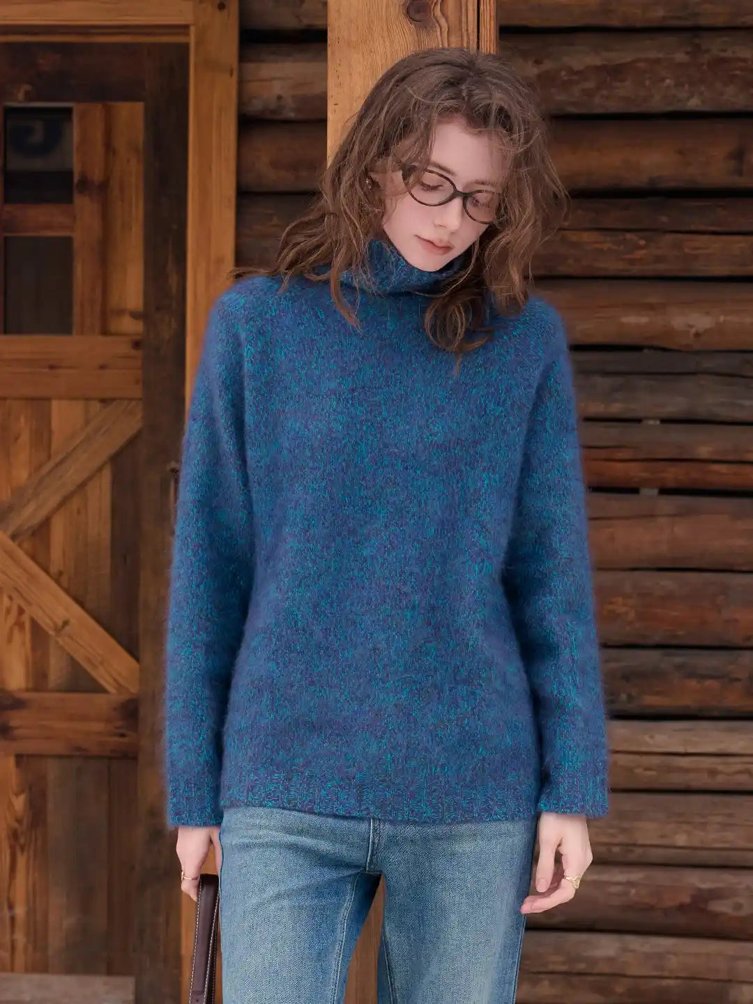 Zayla Turtleneck 100% Wool Sweater