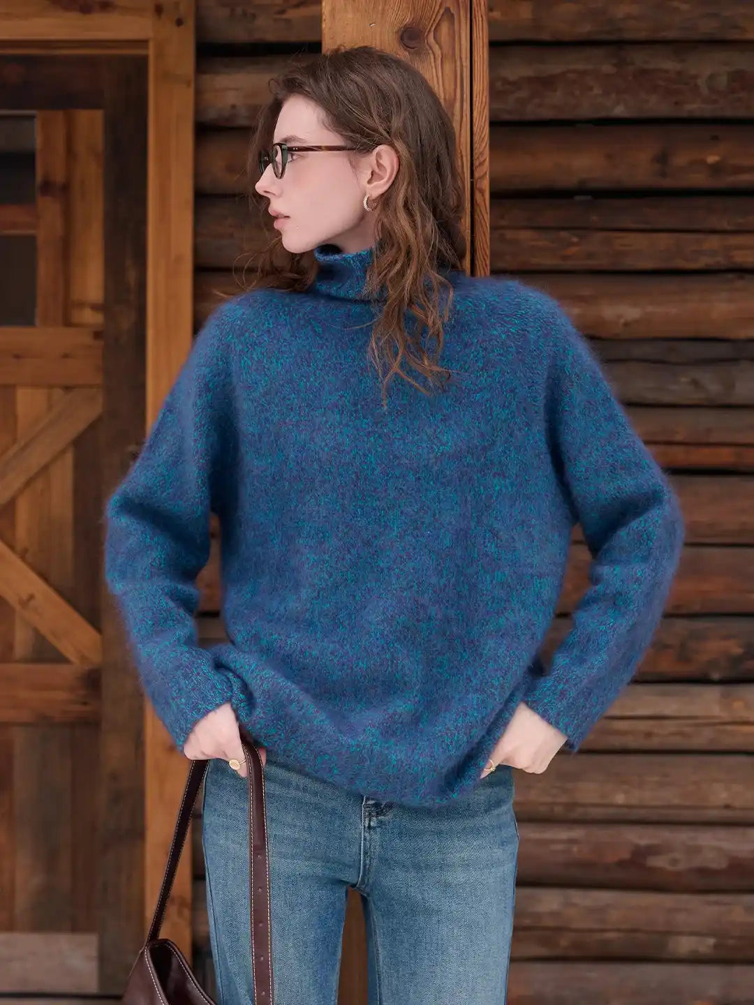 Zayla Turtleneck 100% Wool Sweater