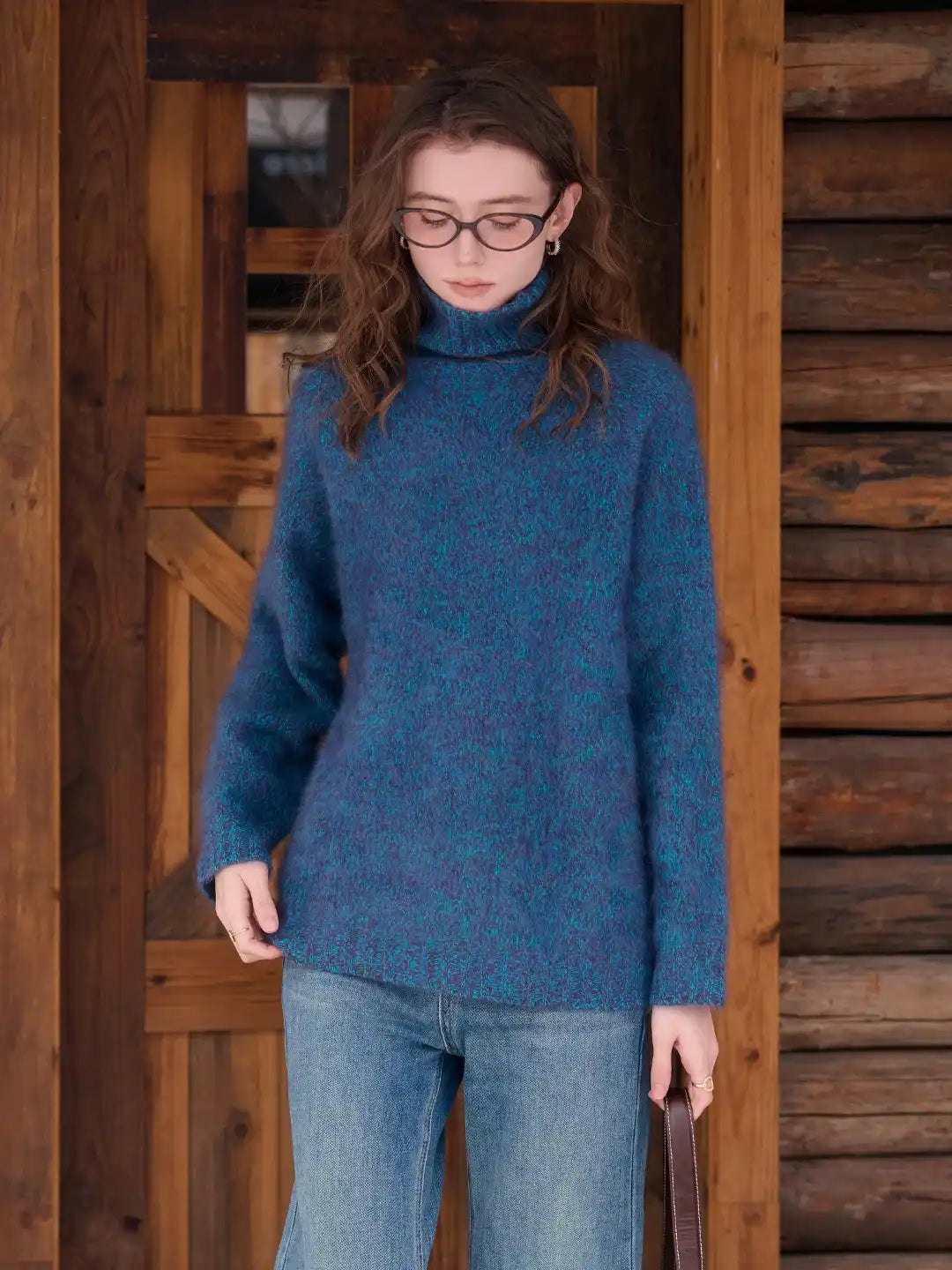 Zayla Turtleneck 100% Wool Sweater