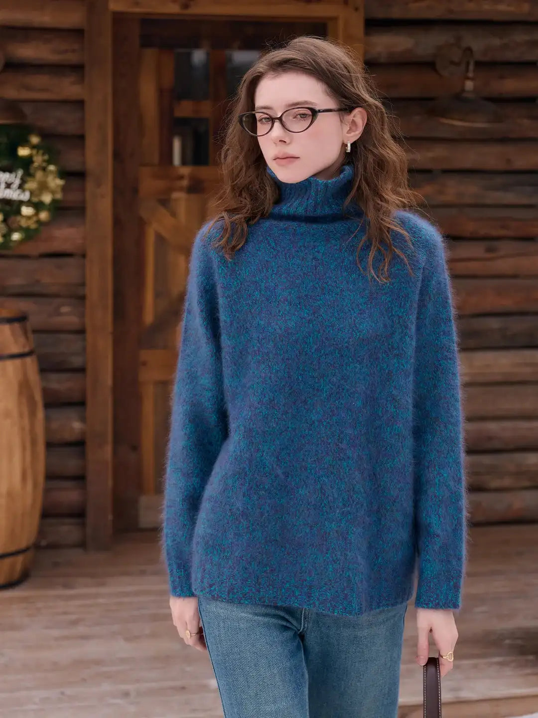 Zayla Turtleneck 100% Wool Sweater