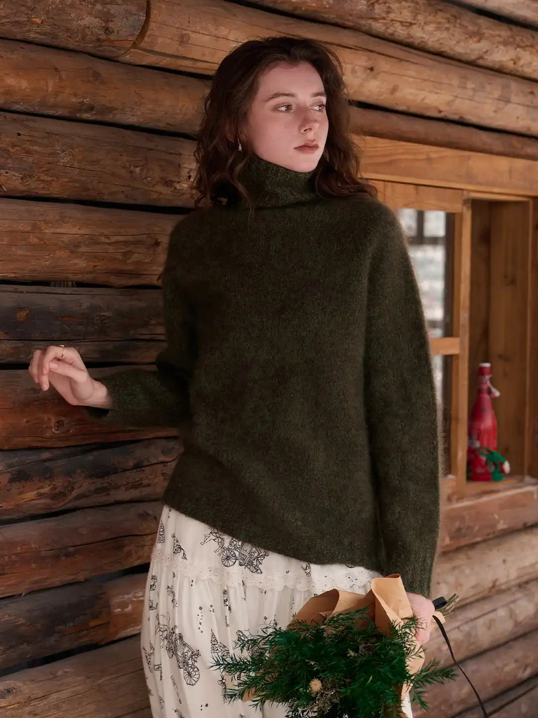 Zayla Turtleneck 100% Wool Sweater