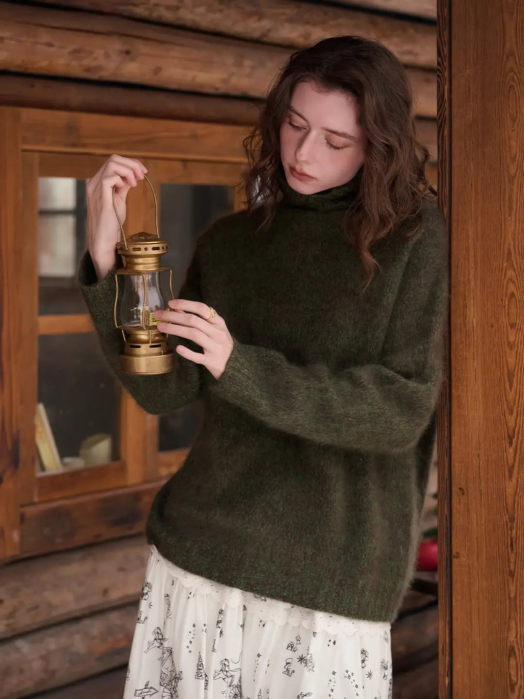 Zayla Turtleneck 100% Wool Sweater