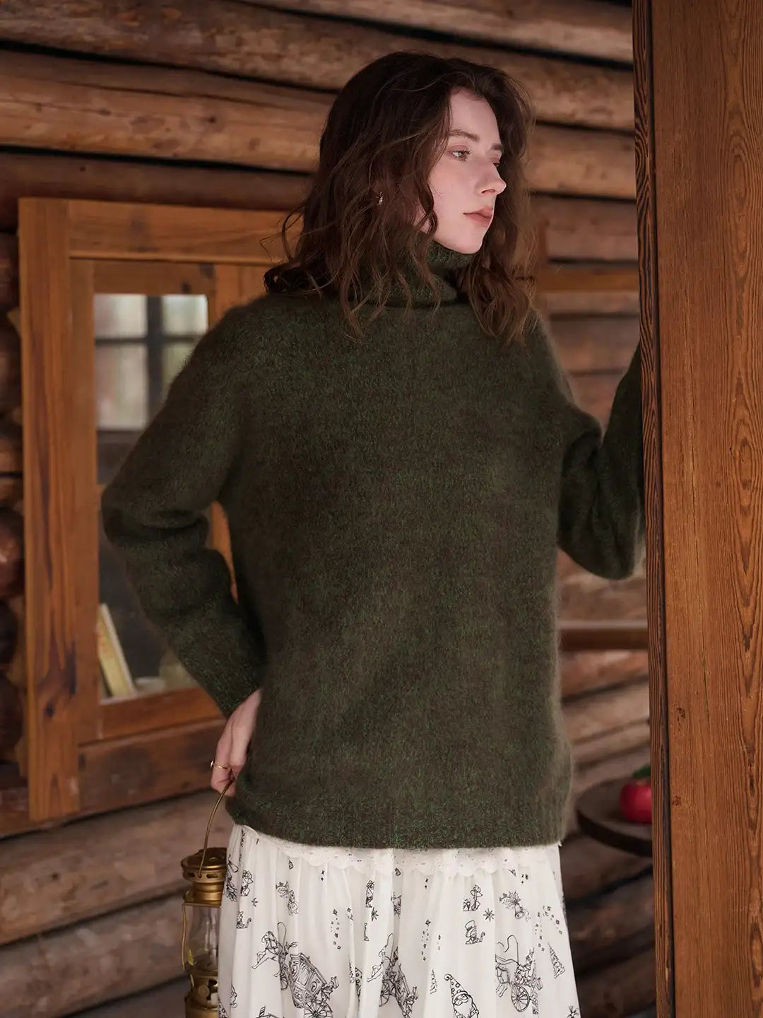 Zayla Turtleneck 100% Wool Sweater